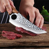 Hand-Forged Butcher Knife -Meat Cleaver - 6" Professional Kitchen Knife, Fishing Filet & Bait Knives Outdoor Survival Knife Multi-purpose Kitchen Knives for BBQ, Camping, Tactical, Deboning