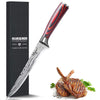 Boning Knife 6 Inch, Super Sharp Fillet Knife with High Carbon Stainless Steel Blade, Deboning Knives, Professional Boning Knives for Meat Poultry Chicken, Pakkawood Handle with Gift Box