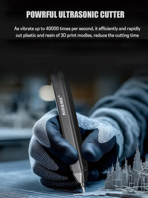 Portable Ultrasonic Cutter | 30W 40kHz Ultrasonic Vibration | 2-in-1 Powerful Ultrasonic Cutter & Polisher supports precise cutting, grinding, and polishing for 3D Printed Models, PVC, Leather, Wood & More