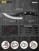 Hand-Forged Butcher Knife -Meat Cleaver - 6" Professional Kitchen Knife, Fishing Filet & Bait Knives Outdoor Survival Knife Multi-purpose Kitchen Knives for BBQ, Camping, Tactical, Deboning