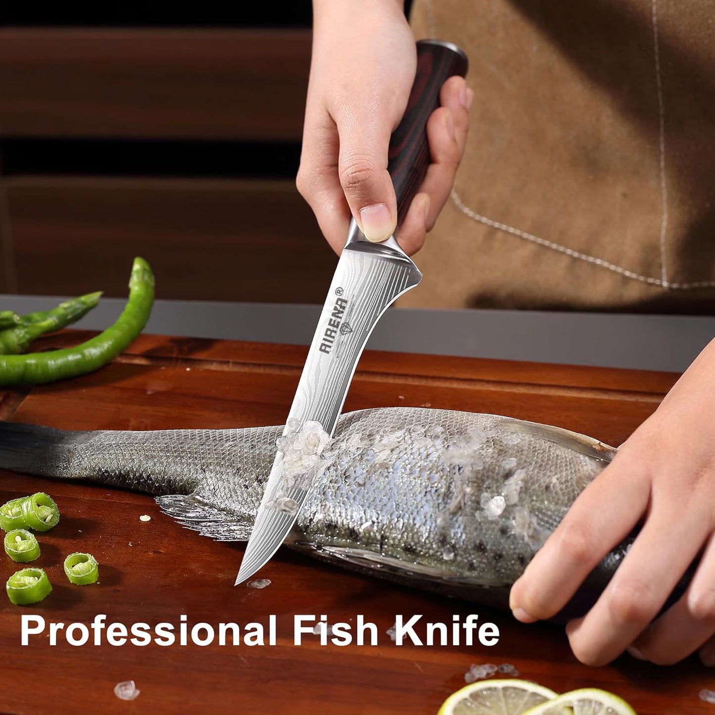 Boning Knife 6 Inch, Super Sharp Fillet Knife with High Carbon Stainless Steel Blade, Deboning Knives, Professional Boning Knives for Meat Poultry Chicken, Pakkawood Handle with Gift Box