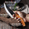 Hand-Forged Butcher Knife -Meat Cleaver - 6" Professional Kitchen Knife, Fishing Filet & Bait Knives Outdoor Survival Knife Multi-purpose Kitchen Knives for BBQ, Camping, Tactical, Deboning